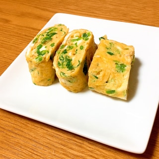 【中華ごま】大根の葉の卵焼き